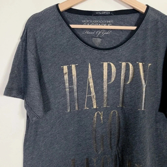 WILDFOX | ASTROLOGY SHIRT HAPPY  GO LUCK TEE - Picture 5 of 11